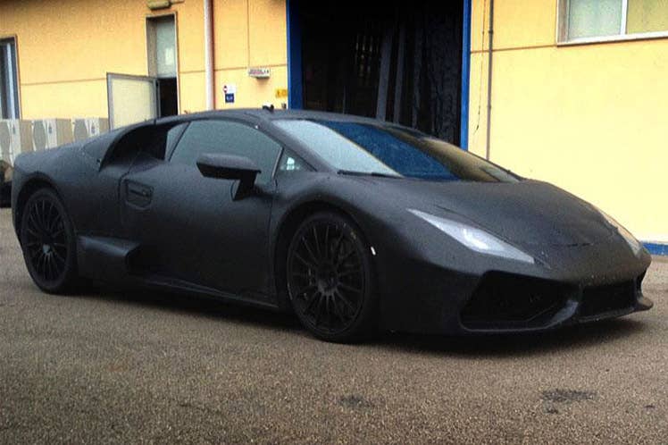 Lamborghini Cabrera Spy Shots front 3/4