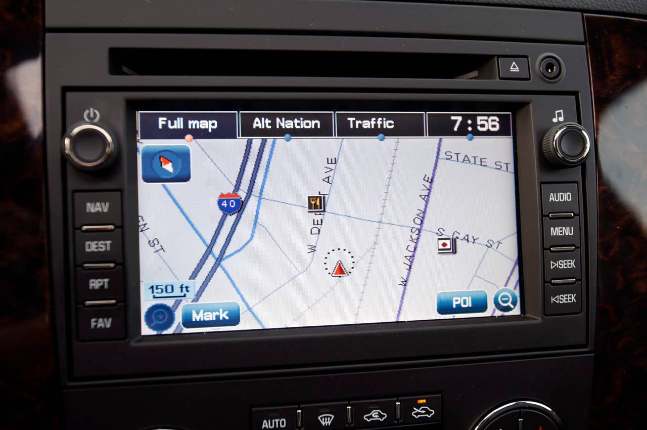 2011 GMC Sierra Denali navigation system