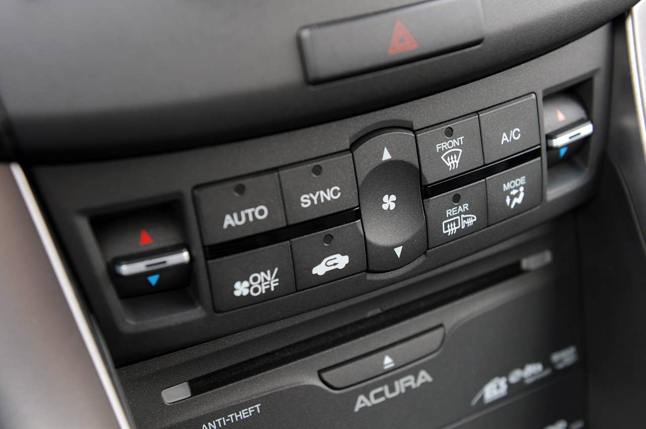 2011 Acura TSX Sport Wagon climate controls