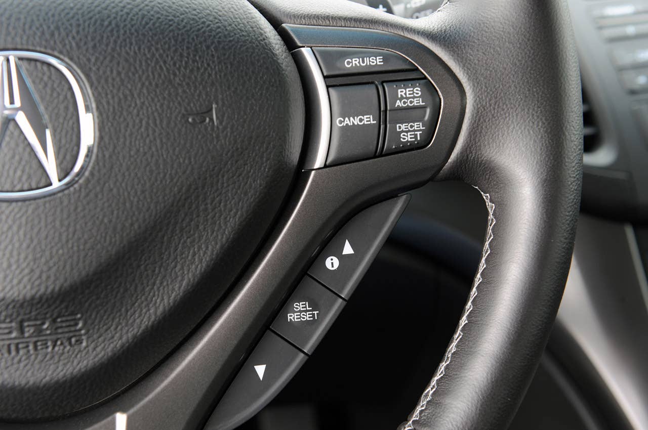 2011 Acura TSX Sport Wagon steering wheel controls
