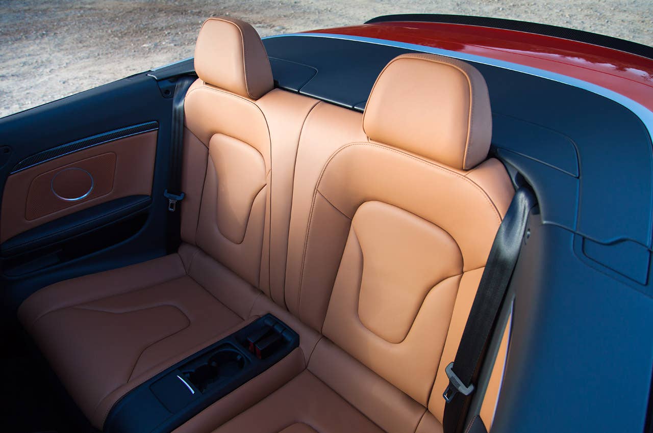 2014 Audi RS5 Cabriolet rear seats