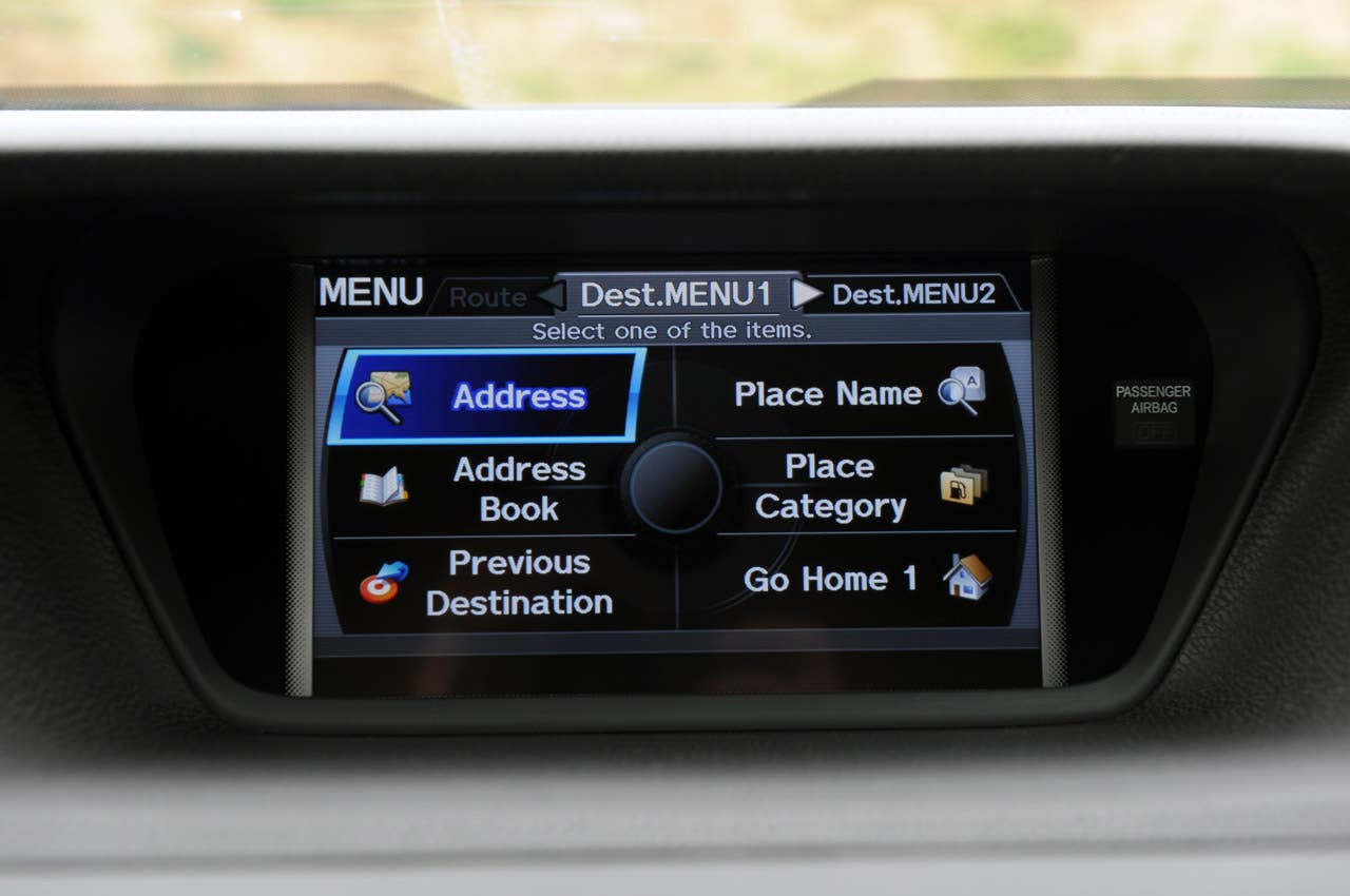 2011 Acura TSX Sport Wagon navigation system