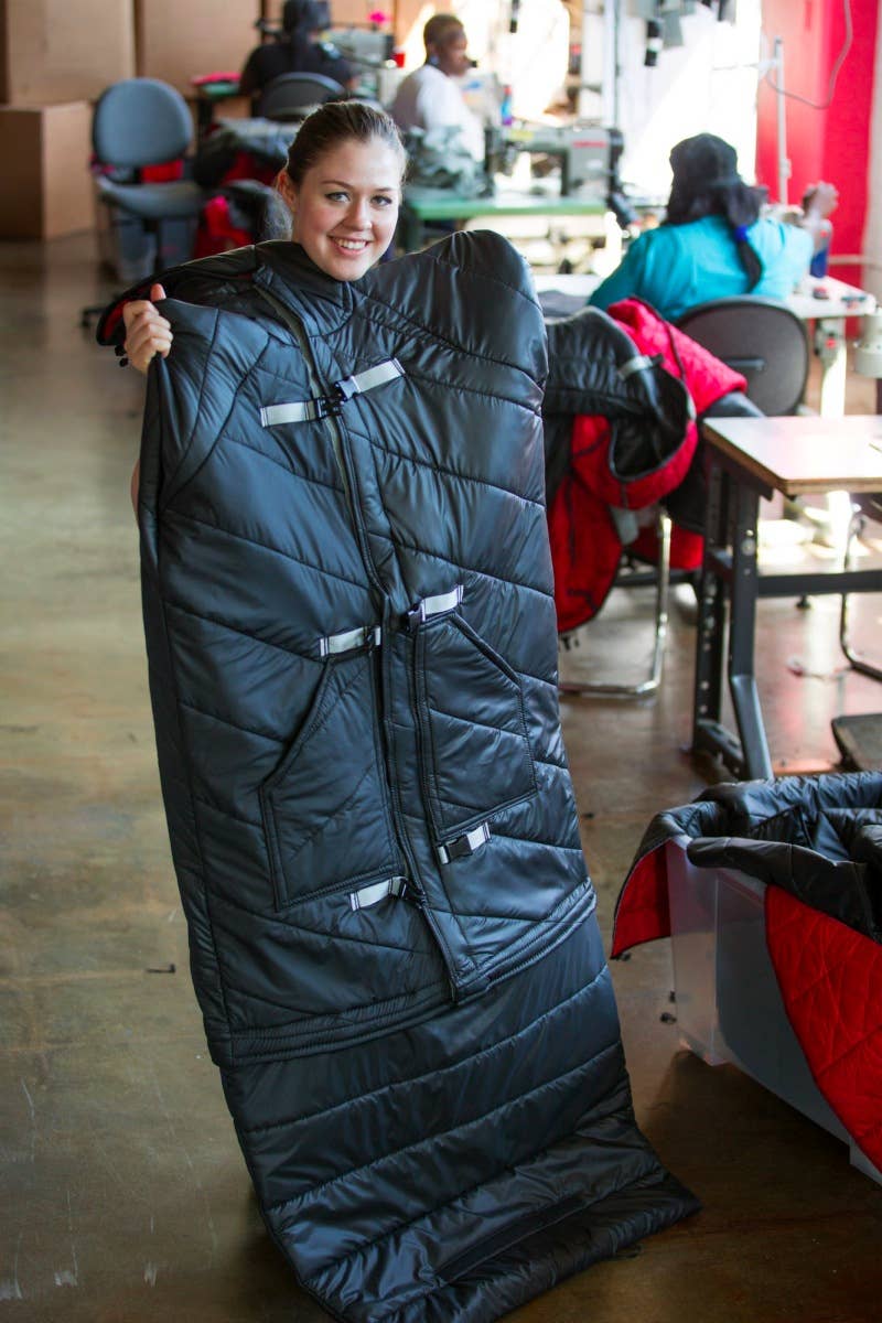 GM homeless coat