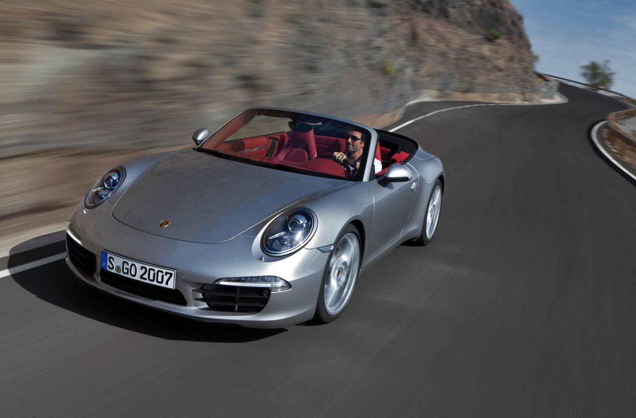 2012 Porsche 911 Carrera Cabriolet front 3/4