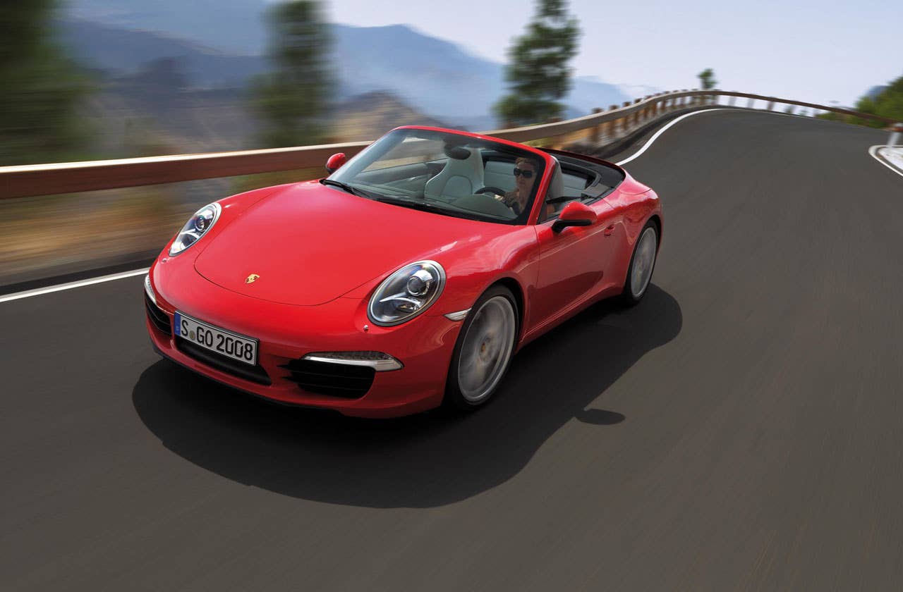 2012 Porsche 911 Carrera Cabriolet front 3/4