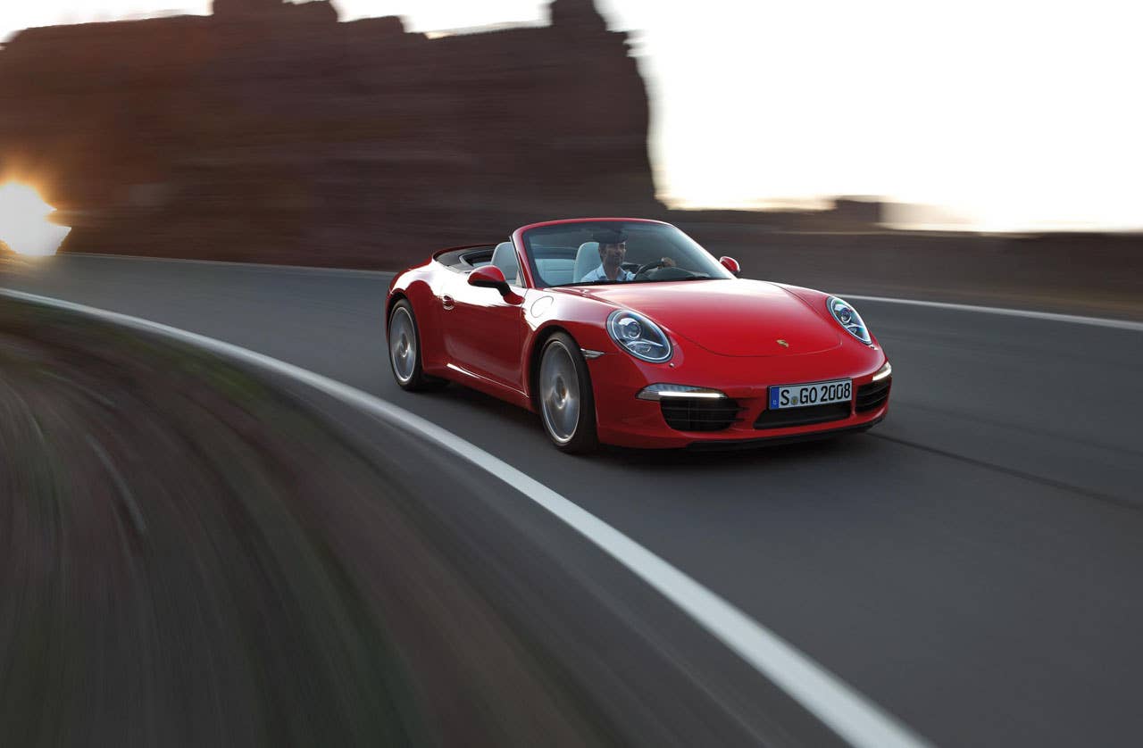 2012 Porsche 911 Carrera Cabriolet front 3/4