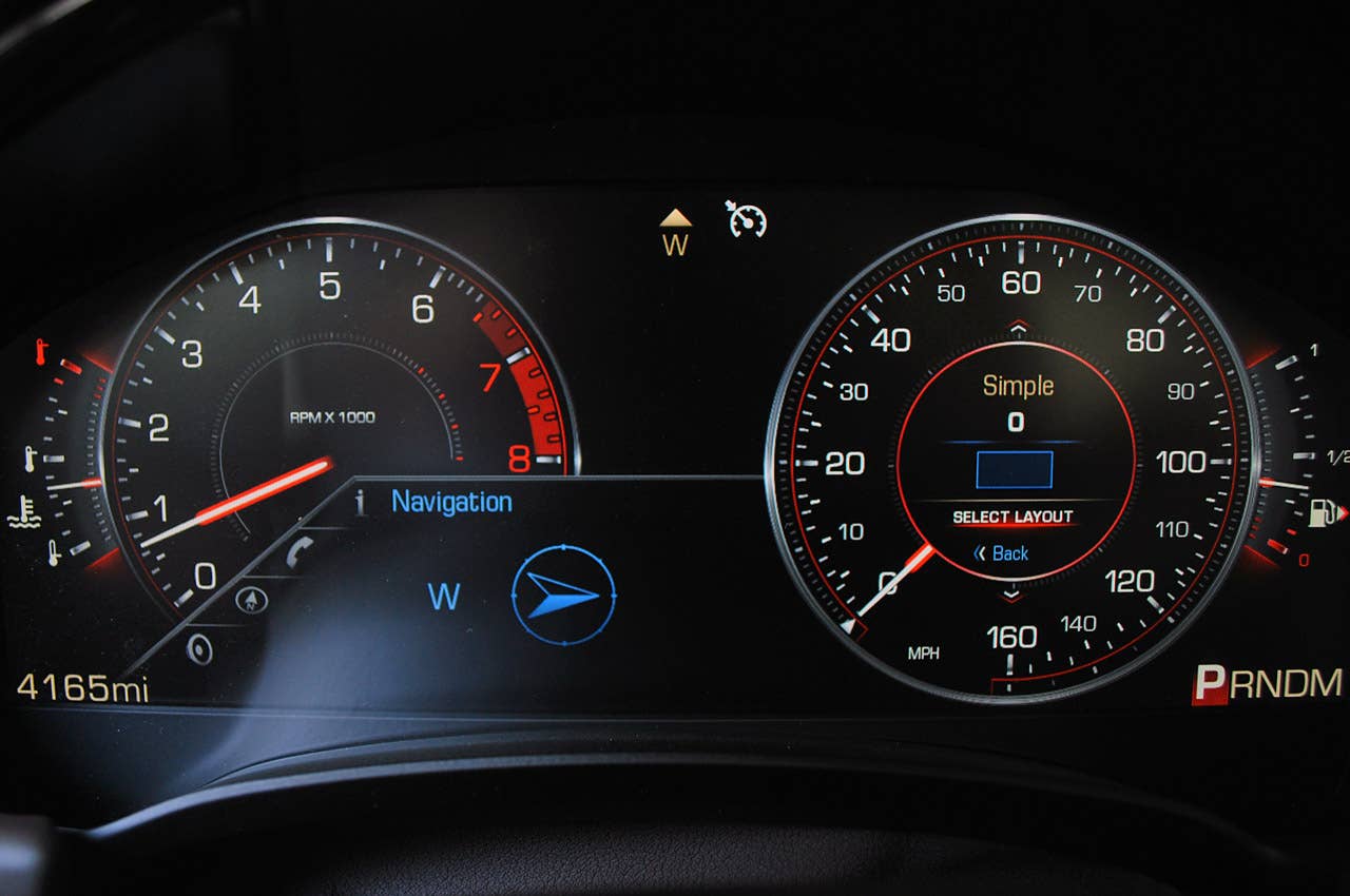 2013 Cadillac XTS gauges