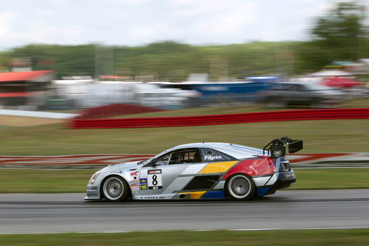 Cadillac Racing, SCCA Pro Racing World Challenge, Mid-Ohio Sports Car Course, Lexington, Ohio, August 5-7, 2011. CTS-V #3 driven by Johnny O'Connell to first place in the second race of the double-header weekend, CTS-V #8 driven by Andy Pilgrim to sixth place in the second race (Richard Prince/Cadillac Racing Photo).