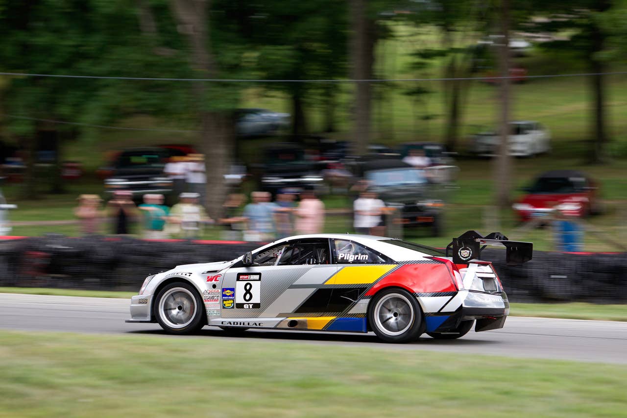Cadillac Racing, SCCA Pro Racing World Challenge, Mid-Ohio Sports Car Course, Lexington, Ohio, August 5-7, 2011. CTS-V #3 driven by Johnny O'Connell to first place in the second race of the double-header weekend, CTS-V #8 driven by Andy Pilgrim to sixth place in the second race (Richard Prince/Cadillac Racing Photo).