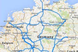 Tesla Motors German Supercharger Map