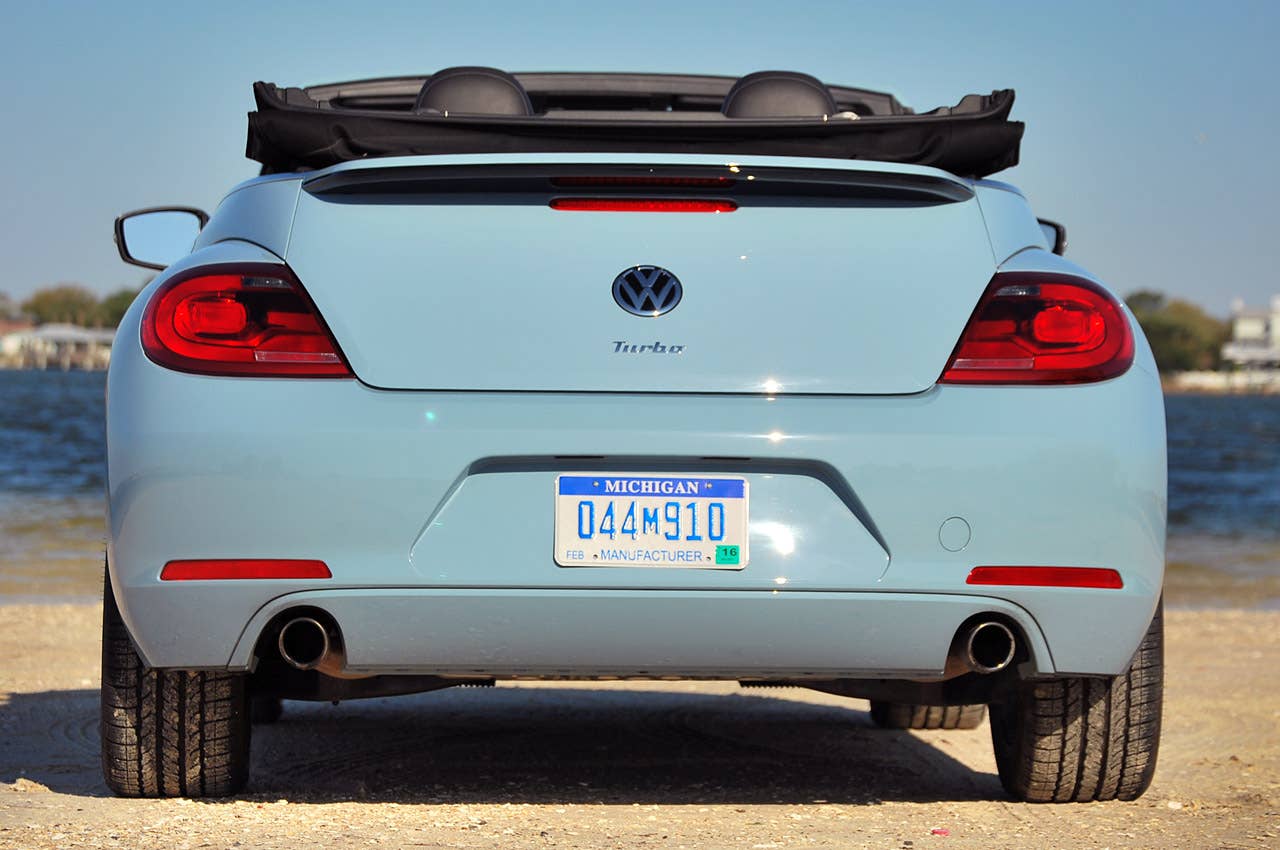 2013 Volkswagen Beetle Turbo Convertible rear view