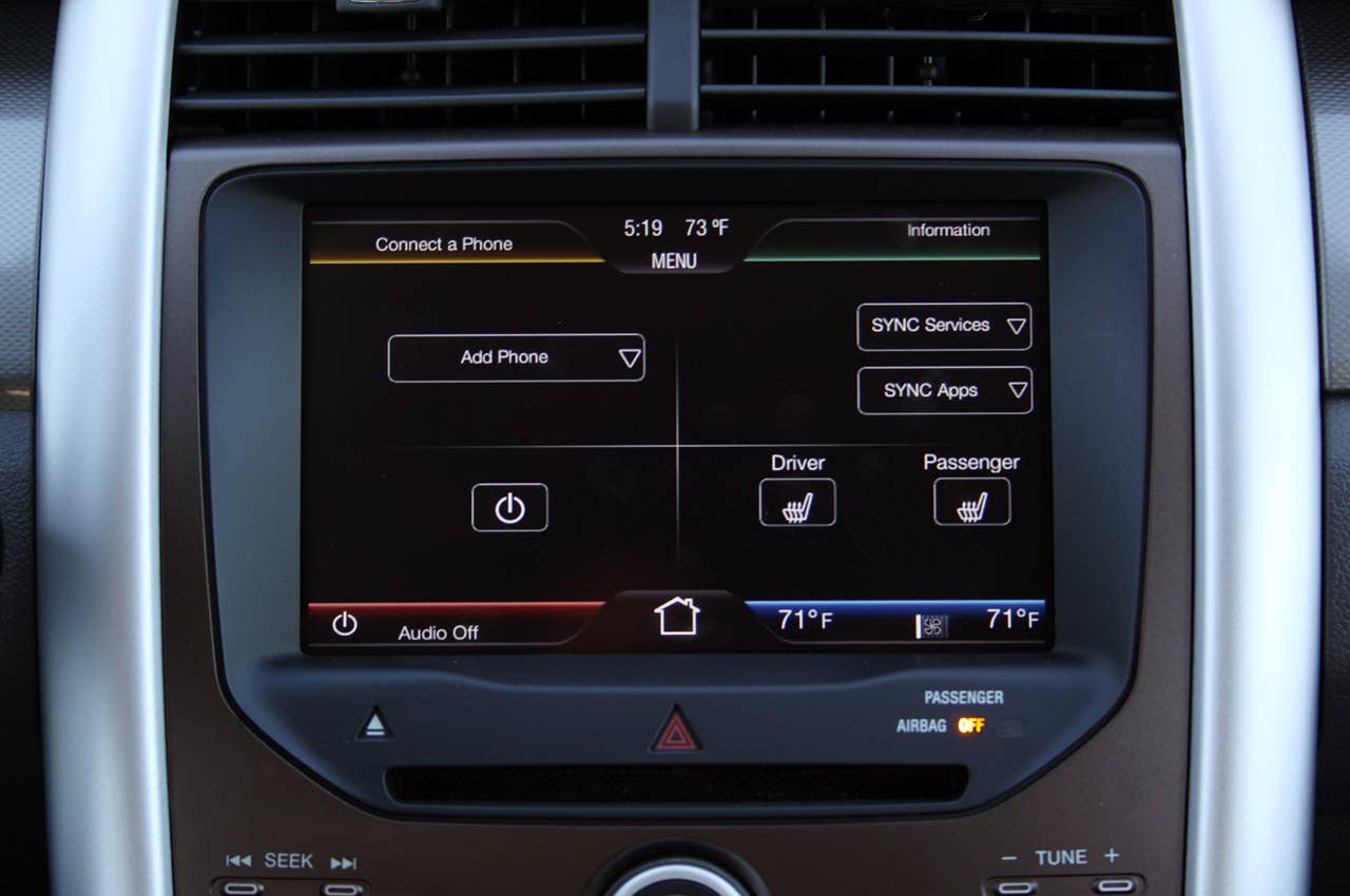 2011 Ford Edge EcoBoost multimedia system