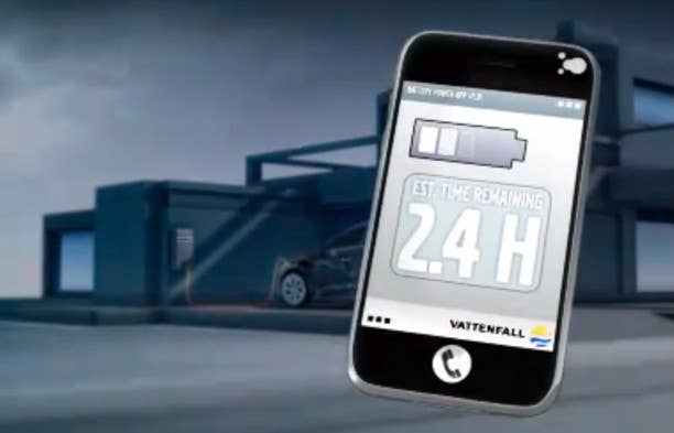 Volvo plug-in hybrid app