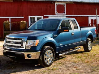 But Ford continues to lead America in pickup sales month after month, year after year. Last year's powertrain upgrades included bringing back two V-6 engines, including the 3.5-liter Ecoboost V-6 that provides 365 horsepower. In May, 56 percent of F-150 sales were V-6 models, Ford officials said. That's 13 months in row that more consumers have opted for a V-6 instead of a V-8 in their F-150.  "Like our hard-working customers, Ford is committed to getting the job done right with our industry-leading trucks," said Mark Fields, Ford president of The Americas, in a news release. "The 2013 F-150 demonstrates our commitment to continuously improving our trucks with new features and capabilities, allowing F-Series owners to be increasingly productive."  Pricing has not been announced for the 2013 F-150, but there shouldn't be any significant jump when the pickup arrives at dealerships later this year. But with a truck that can hit 23 mpg on the highway and another model that can tow 11,000 pounds, there's no doubt the F-150 will be at the top of the list for many pickup buyers.  Research the Ford F-150 Ford F-150 Photos & Information Ford F-150 Specs Ford F-150 Local Dealer Price Quote