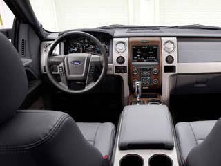 The 2013 F-150 will debut with MyFordTouch, a popular telematics system that includes the voice activated Sync and a slew of other features such as 911 Assist and Vehicle Health Report. Furthermore, the system has evolved to address consumer and government concerns about it distracting drivers. As Ford streamlines the system, the big winner is the consumer.  MyFordTouch will also use a 4.2-inch touch screen in the center stack so it will be easier to operate for drivers than the smaller base screen that comes with Sync. Some models, such as the King Ranch, Limited and Platinum will include an 8-inch LCD color screen. If the truck has a bigger screen, it will also have double USB ports, an SD card reader and input jacks for audio and video. Other interior improvements include:  Research the Ford F-150 Ford F-150 Photos & Information Ford F-150 Specs Ford F-150 Local Dealer Price Quote