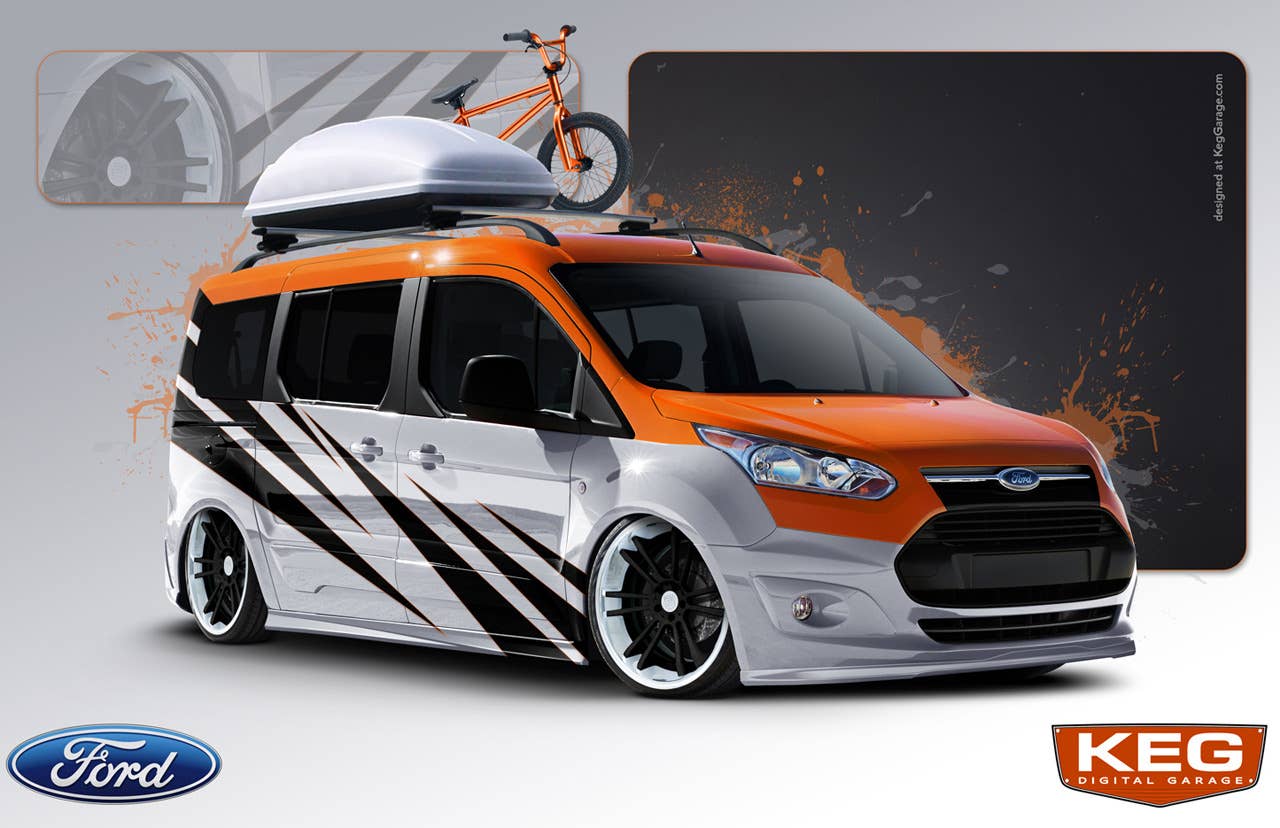 Strange Motion designed a Transit Connect Wagon especially for its BMX team, with room to haul six bikes and six people