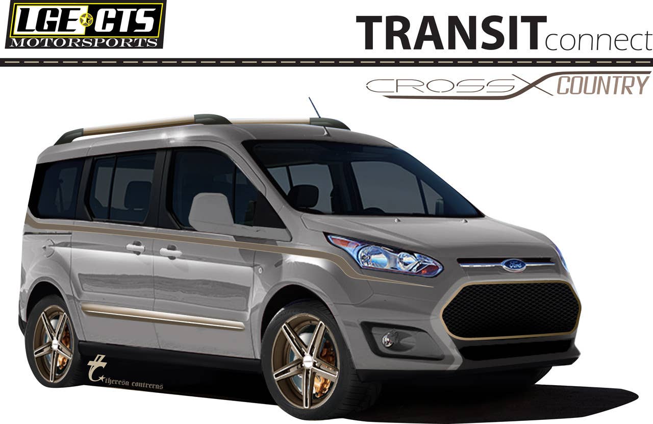 LGE*CTS Motorsports turned a Transit Connect Wagon into a Cross Country cruiser complete with top-of-the-line technology