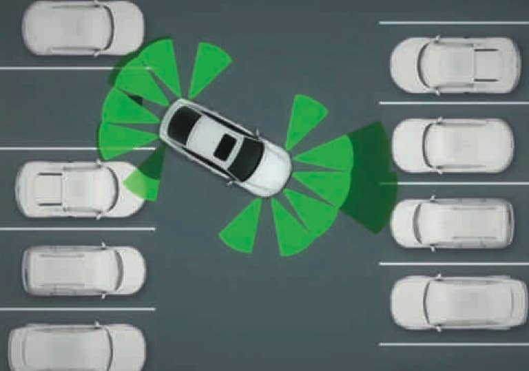 Garage Parking Pilot    Automated parking is almost becoming old hat on high-end models, and Audi's parking assistant is already available on the A4 and A6. Audi is taking it a step further with the addition of a parking space finder that locates nearby lots and garages (possibly incorporating the aforementioned wireless charging), but it won't stop there– literally.