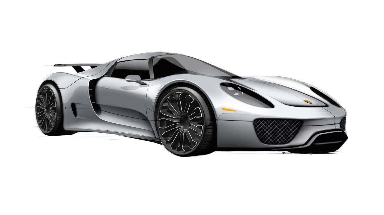 Porsche 918 Spyder front 3/4