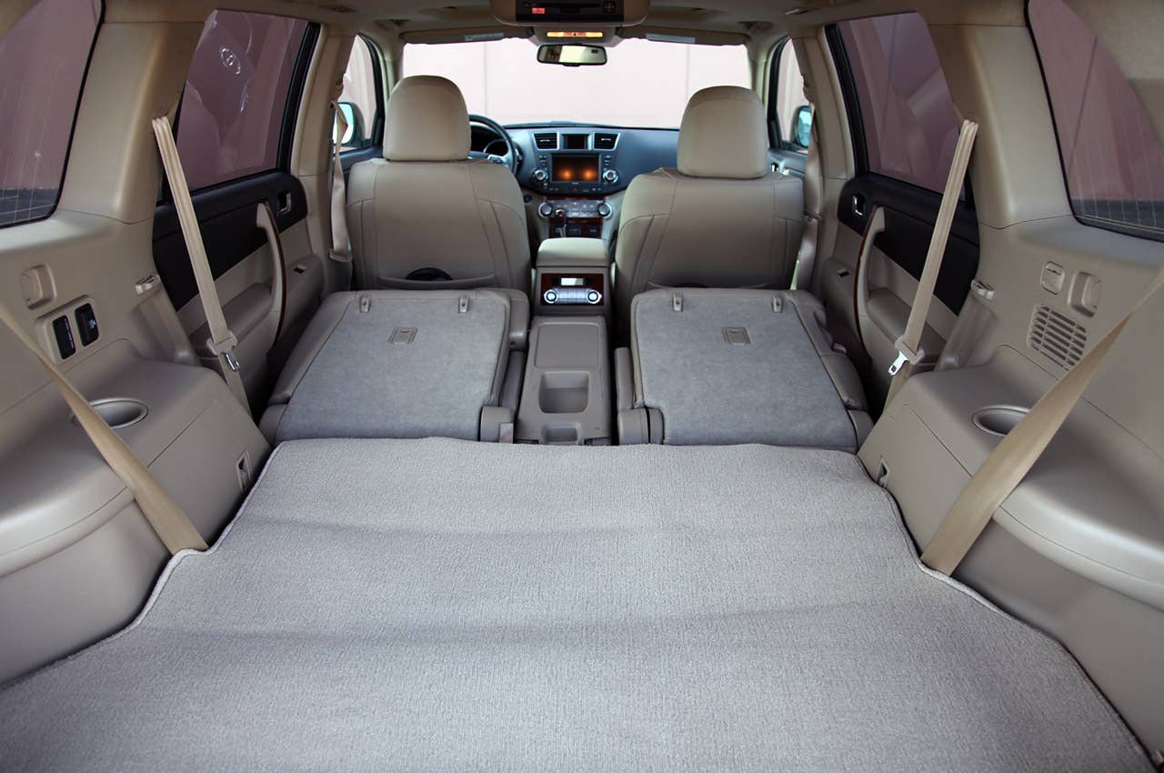 2011 Toyota Highlander rear cargo area