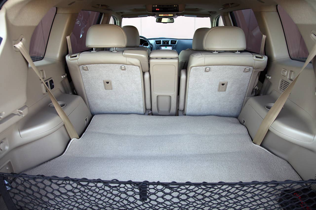 2011 Toyota Highlander rear cargo area