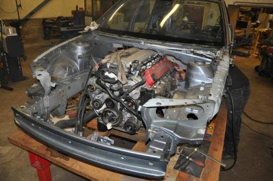 Saab 9-3 Sport Combi Viper V10 engine mock up