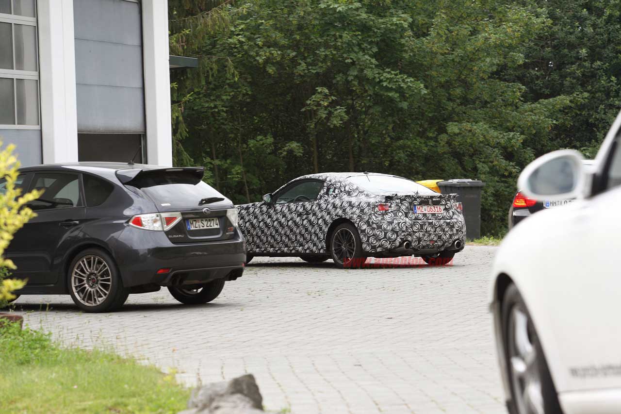 Subaru BRZ Prototype Spy Shots rear 3/4
