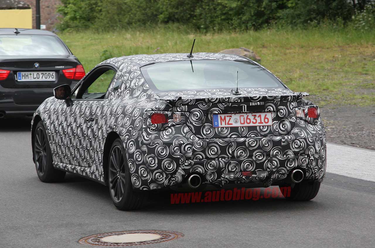 Subaru BRZ Prototype Spy Shots rear 3/4