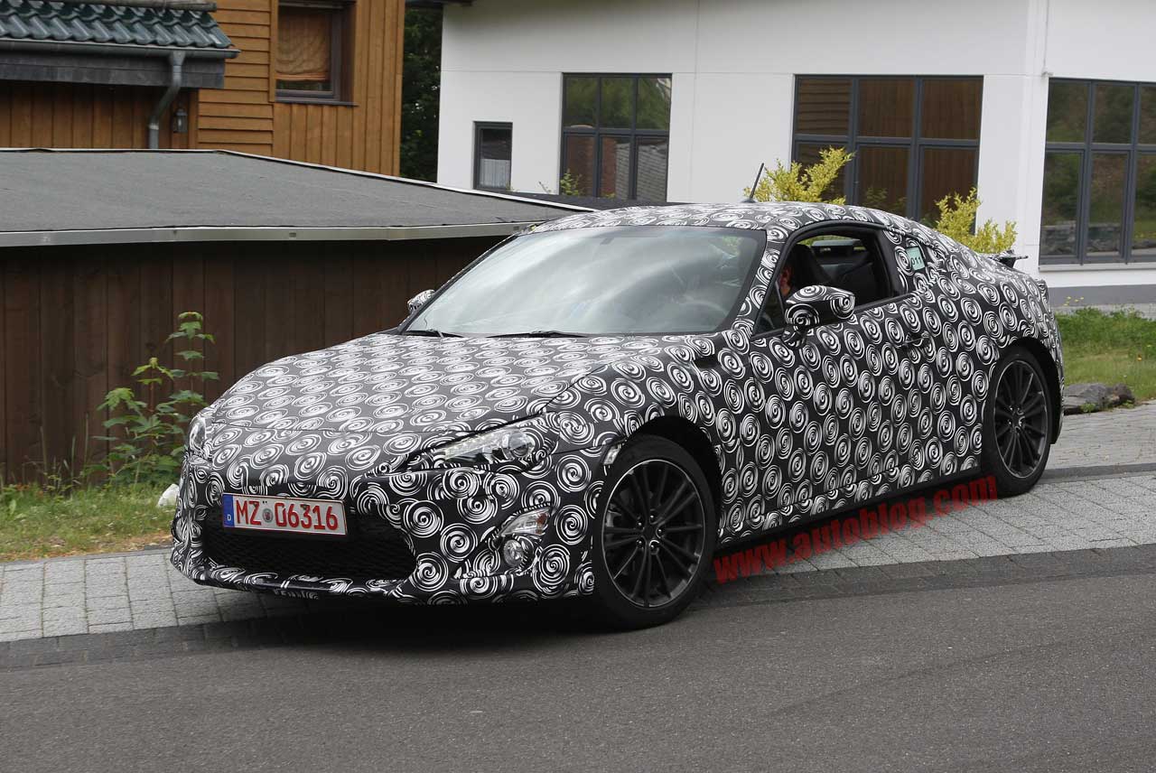 Subaru BRZ Prototype Spy Shots front 3/4