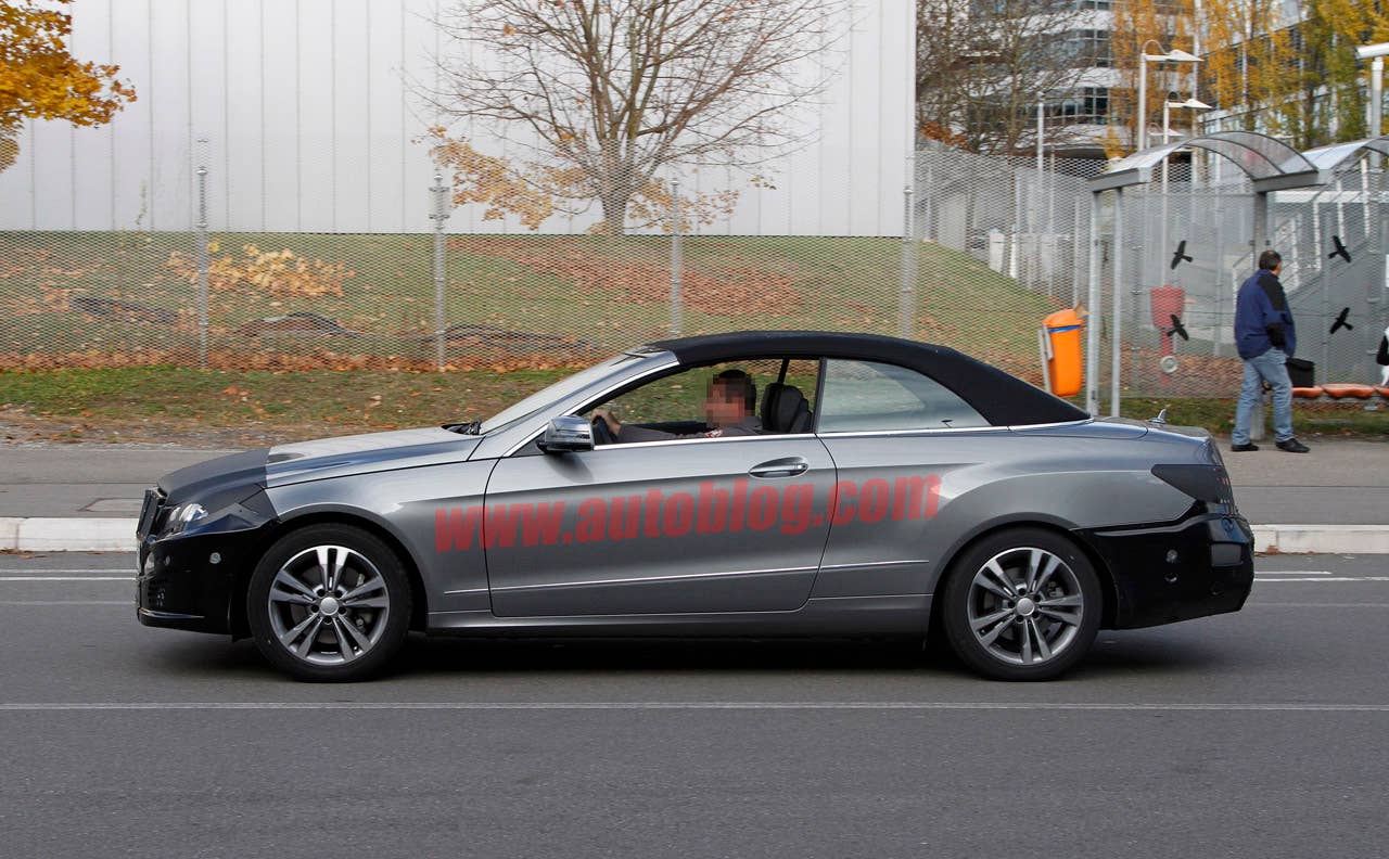 Mercedes-Benz E-Class Cabriolet spy shots