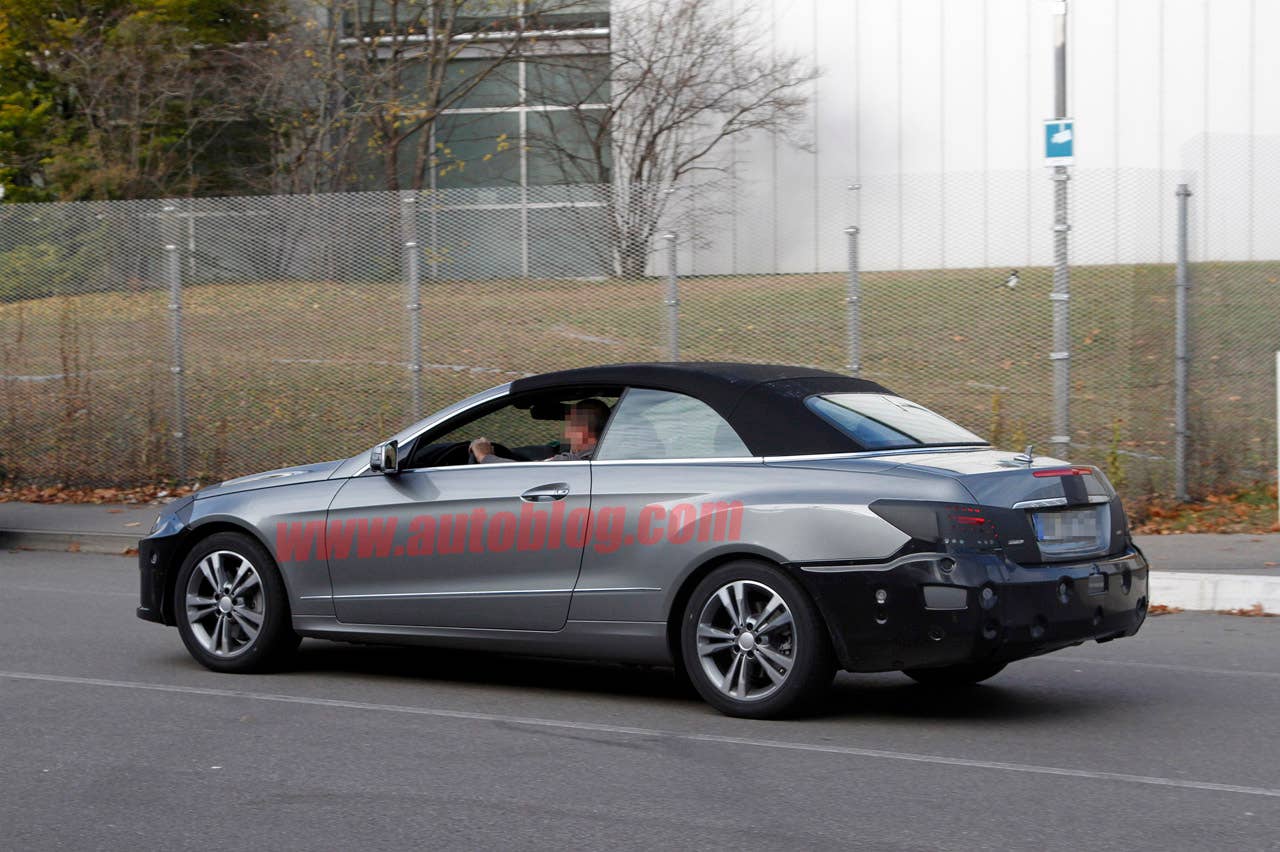 Mercedes-Benz E-Class Cabriolet spy shots