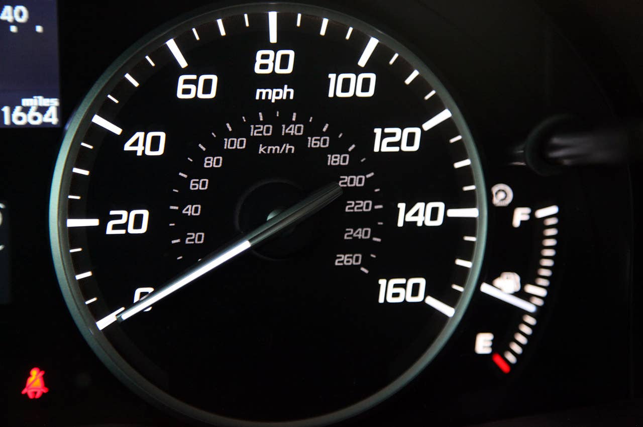 2013 Acura RDX speedometer