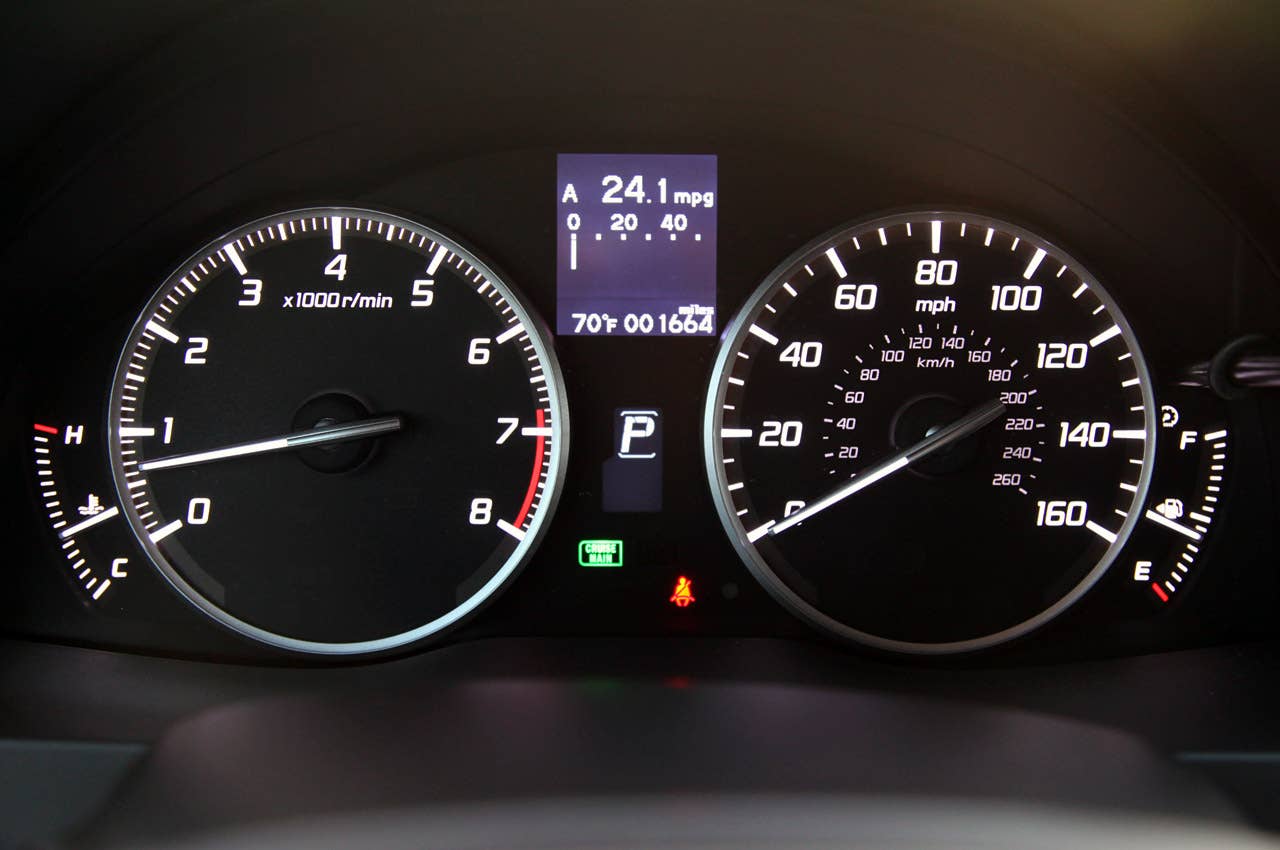 2013 Acura RDX gauges