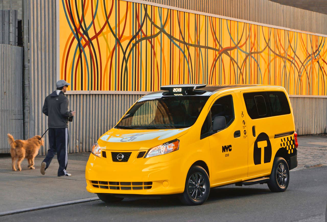 NEW YORK (Mar. 27, 2013)  As Nissans innovative NV200 taxi gets ready to take to the streets of New York City this coming fall, another crucial part of the Taxi of Tomorrow program was unveiled today at the New York International Auto Show  the wheelchair accessible NV200 Mobility NY Taxi. Working in conjunction with BraunAbility, the Indiana-based market leader in wheelchair accessible vehicles and wheelchair lifts, the Nissan NV200 Mobility Taxi features a rear-entry ramp and an industry-first integrated restraint system that provides safe and quick securement of wheelchairs.