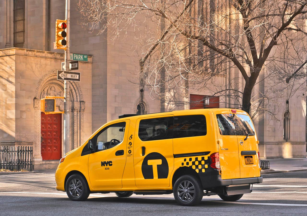 NEW YORK (Mar. 27, 2013)  As Nissans innovative NV200 taxi gets ready to take to the streets of New York City this coming fall, another crucial part of the Taxi of Tomorrow program was unveiled today at the New York International Auto Show  the wheelchair accessible NV200 Mobility NY Taxi. Working in conjunction with BraunAbility, the Indiana-based market leader in wheelchair accessible vehicles and wheelchair lifts, the Nissan NV200 Mobility Taxi features a rear-entry ramp and an industry-first integrated restraint system that provides safe and quick securement of wheelchairs.