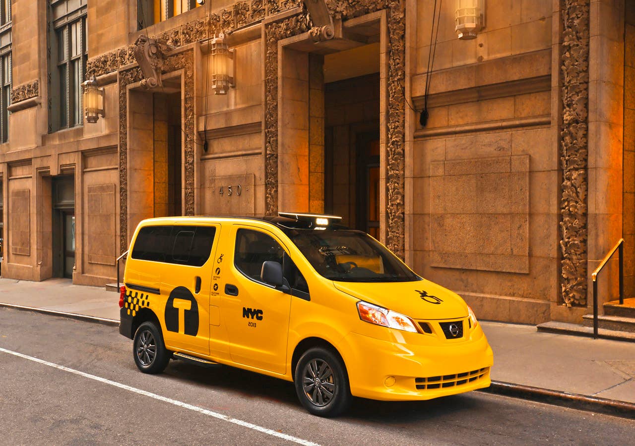 NEW YORK (Mar. 27, 2013)  As Nissans innovative NV200 taxi gets ready to take to the streets of New York City this coming fall, another crucial part of the Taxi of Tomorrow program was unveiled today at the New York International Auto Show  the wheelchair accessible NV200 Mobility NY Taxi. Working in conjunction with BraunAbility, the Indiana-based market leader in wheelchair accessible vehicles and wheelchair lifts, the Nissan NV200 Mobility Taxi features a rear-entry ramp and an industry-first integrated restraint system that provides safe and quick securement of wheelchairs.