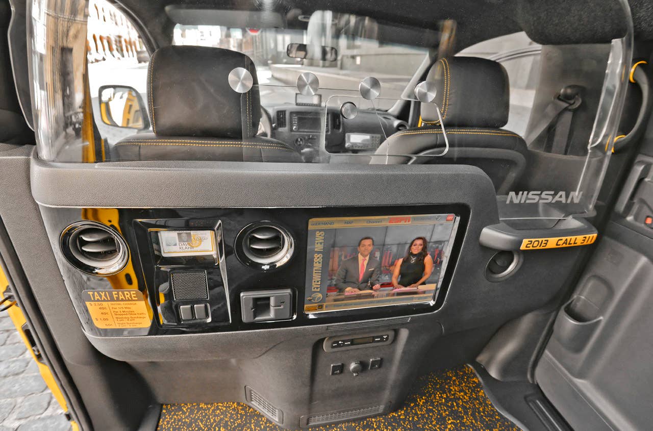 NEW YORK (Mar. 27, 2013)  As Nissans innovative NV200 taxi gets ready to take to the streets of New York City this coming fall, another crucial part of the Taxi of Tomorrow program was unveiled today at the New York International Auto Show  the wheelchair accessible NV200 Mobility NY Taxi. Working in conjunction with BraunAbility, the Indiana-based market leader in wheelchair accessible vehicles and wheelchair lifts, the Nissan NV200 Mobility Taxi features a rear-entry ramp and an industry-first integrated restraint system that provides safe and quick securement of wheelchairs.