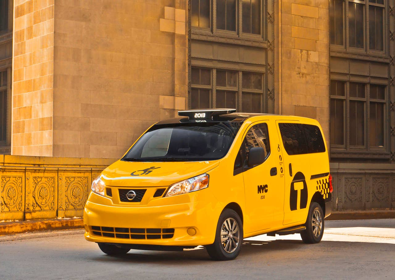 NEW YORK (Mar. 27, 2013)  As Nissans innovative NV200 taxi gets ready to take to the streets of New York City this coming fall, another crucial part of the Taxi of Tomorrow program was unveiled today at the New York International Auto Show  the wheelchair accessible NV200 Mobility NY Taxi. Working in conjunction with BraunAbility, the Indiana-based market leader in wheelchair accessible vehicles and wheelchair lifts, the Nissan NV200 Mobility Taxi features a rear-entry ramp and an industry-first integrated restraint system that provides safe and quick securement of wheelchairs.