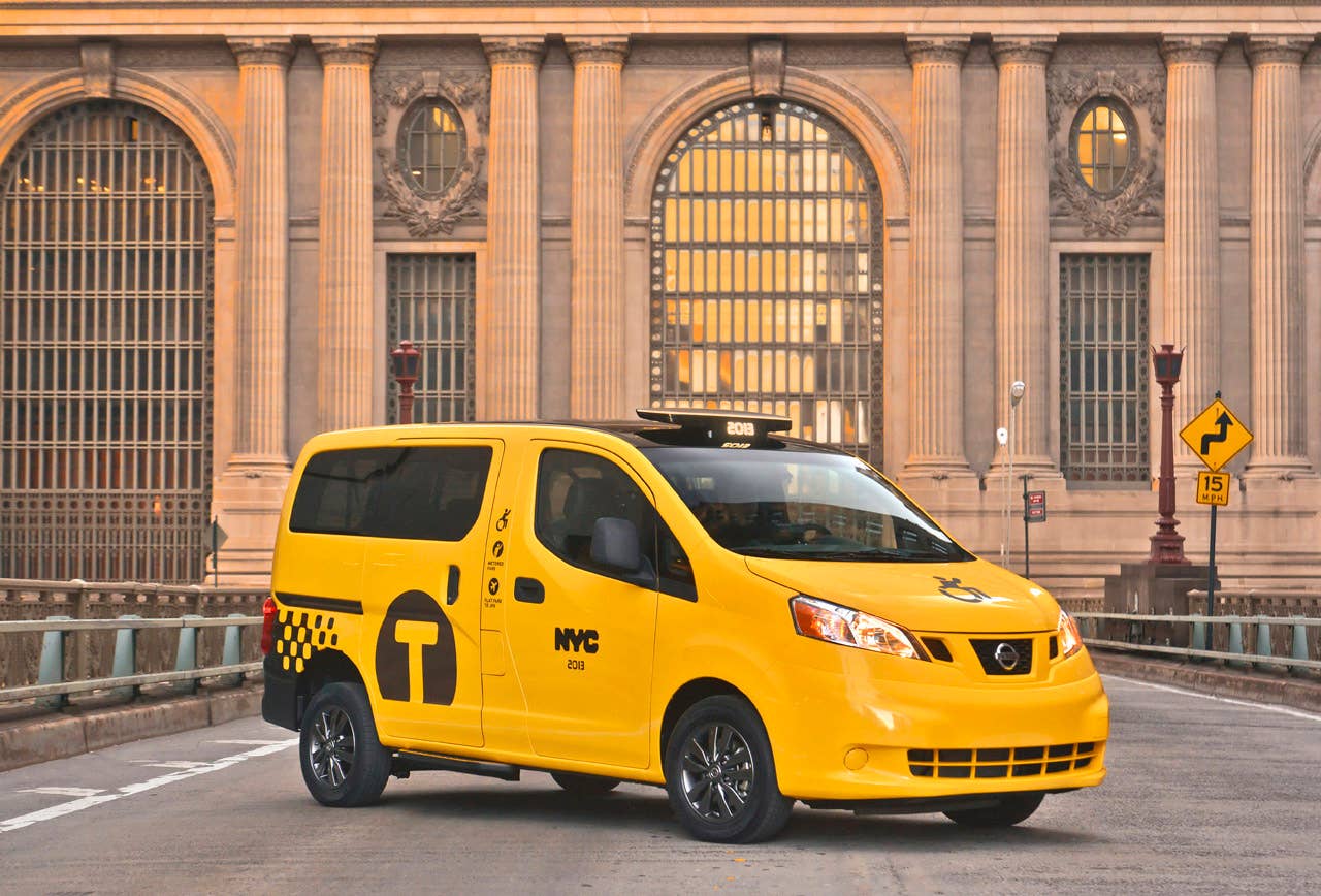 NEW YORK (Mar. 27, 2013)  As Nissans innovative NV200 taxi gets ready to take to the streets of New York City this coming fall, another crucial part of the Taxi of Tomorrow program was unveiled today at the New York International Auto Show  the wheelchair accessible NV200 Mobility NY Taxi. Working in conjunction with BraunAbility, the Indiana-based market leader in wheelchair accessible vehicles and wheelchair lifts, the Nissan NV200 Mobility Taxi features a rear-entry ramp and an industry-first integrated restraint system that provides safe and quick securement of wheelchairs.