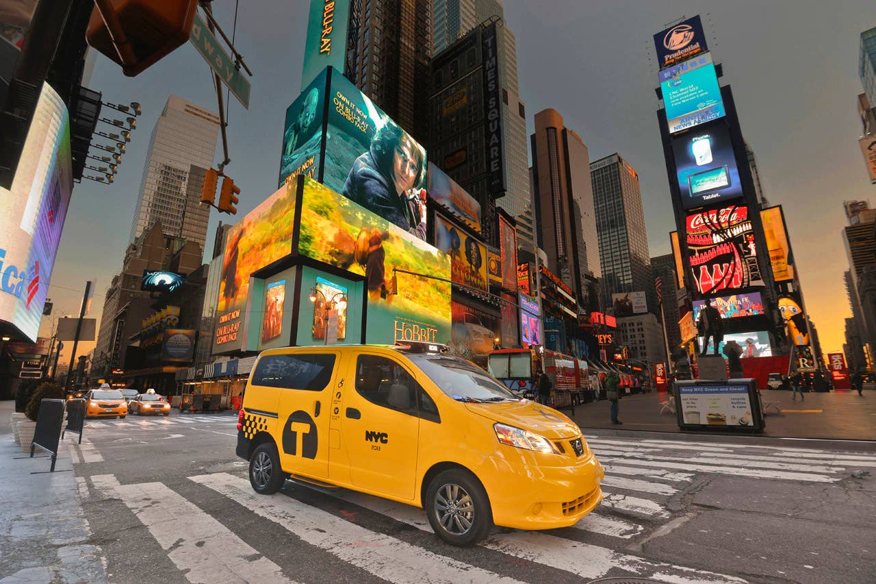 NEW YORK (Mar. 27, 2013)  As Nissans innovative NV200 taxi gets ready to take to the streets of New York City this coming fall, another crucial part of the Taxi of Tomorrow program was unveiled today at the New York International Auto Show  the wheelchair accessible NV200 Mobility NY Taxi. Working in conjunction with BraunAbility, the Indiana-based market leader in wheelchair accessible vehicles and wheelchair lifts, the Nissan NV200 Mobility Taxi features a rear-entry ramp and an industry-first integrated restraint system that provides safe and quick securement of wheelchairs.