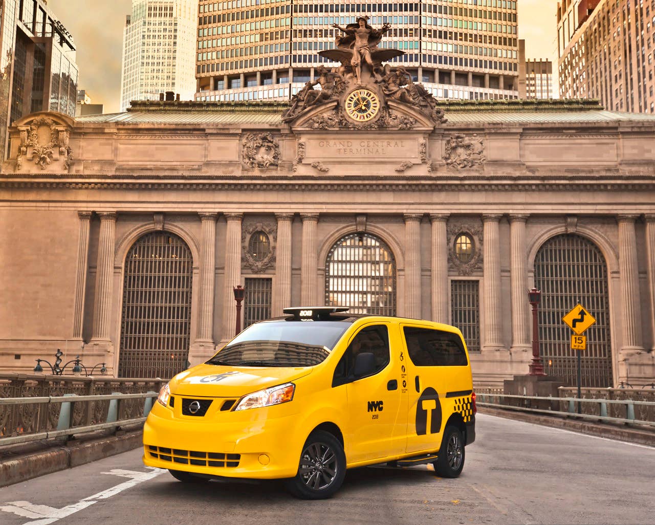NEW YORK (Mar. 27, 2013)  As Nissans innovative NV200 taxi gets ready to take to the streets of New York City this coming fall, another crucial part of the Taxi of Tomorrow program was unveiled today at the New York International Auto Show  the wheelchair accessible NV200 Mobility NY Taxi. Working in conjunction with BraunAbility, the Indiana-based market leader in wheelchair accessible vehicles and wheelchair lifts, the Nissan NV200 Mobility Taxi features a rear-entry ramp and an industry-first integrated restraint system that provides safe and quick securement of wheelchairs.