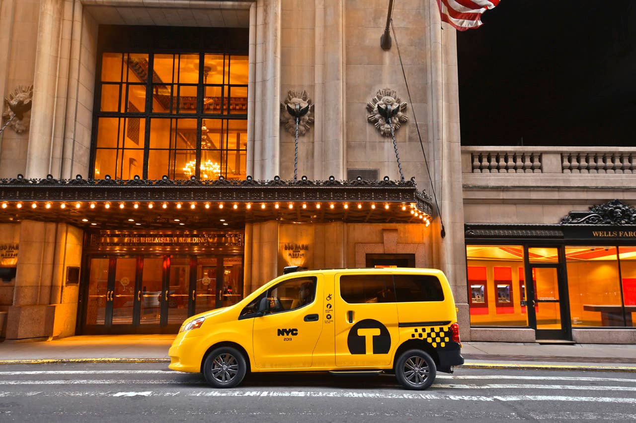 NEW YORK (Mar. 27, 2013)  As Nissans innovative NV200 taxi gets ready to take to the streets of New York City this coming fall, another crucial part of the Taxi of Tomorrow program was unveiled today at the New York International Auto Show  the wheelchair accessible NV200 Mobility NY Taxi. Working in conjunction with BraunAbility, the Indiana-based market leader in wheelchair accessible vehicles and wheelchair lifts, the Nissan NV200 Mobility Taxi features a rear-entry ramp and an industry-first integrated restraint system that provides safe and quick securement of wheelchairs.