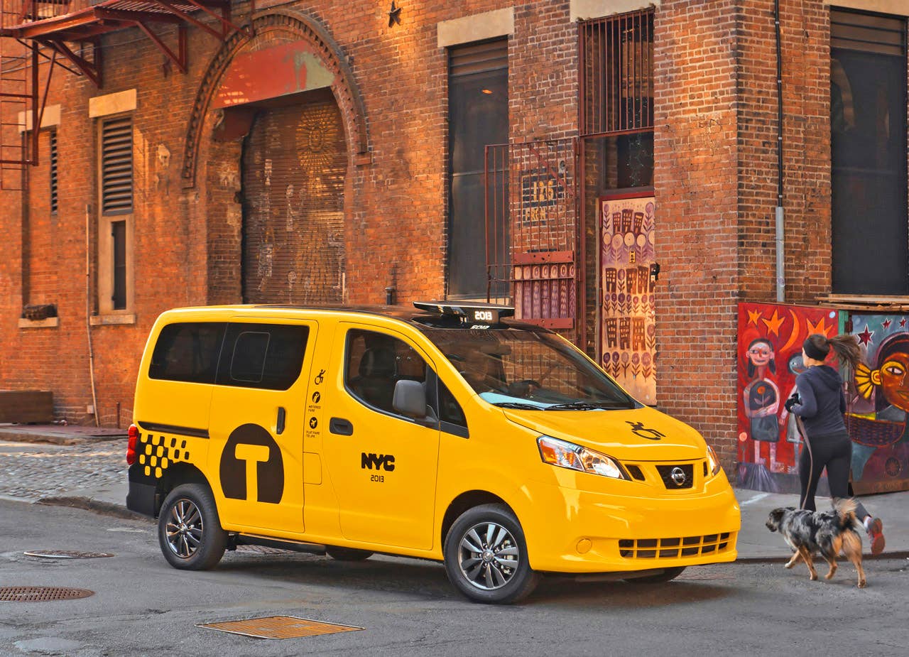 NEW YORK (Mar. 27, 2013)  As Nissans innovative NV200 taxi gets ready to take to the streets of New York City this coming fall, another crucial part of the Taxi of Tomorrow program was unveiled today at the New York International Auto Show  the wheelchair accessible NV200 Mobility NY Taxi. Working in conjunction with BraunAbility, the Indiana-based market leader in wheelchair accessible vehicles and wheelchair lifts, the Nissan NV200 Mobility Taxi features a rear-entry ramp and an industry-first integrated restraint system that provides safe and quick securement of wheelchairs.