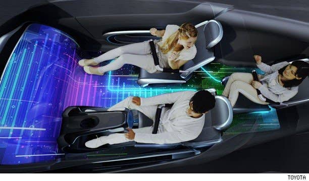 Toyota Fun-Vii concept interior overhead view