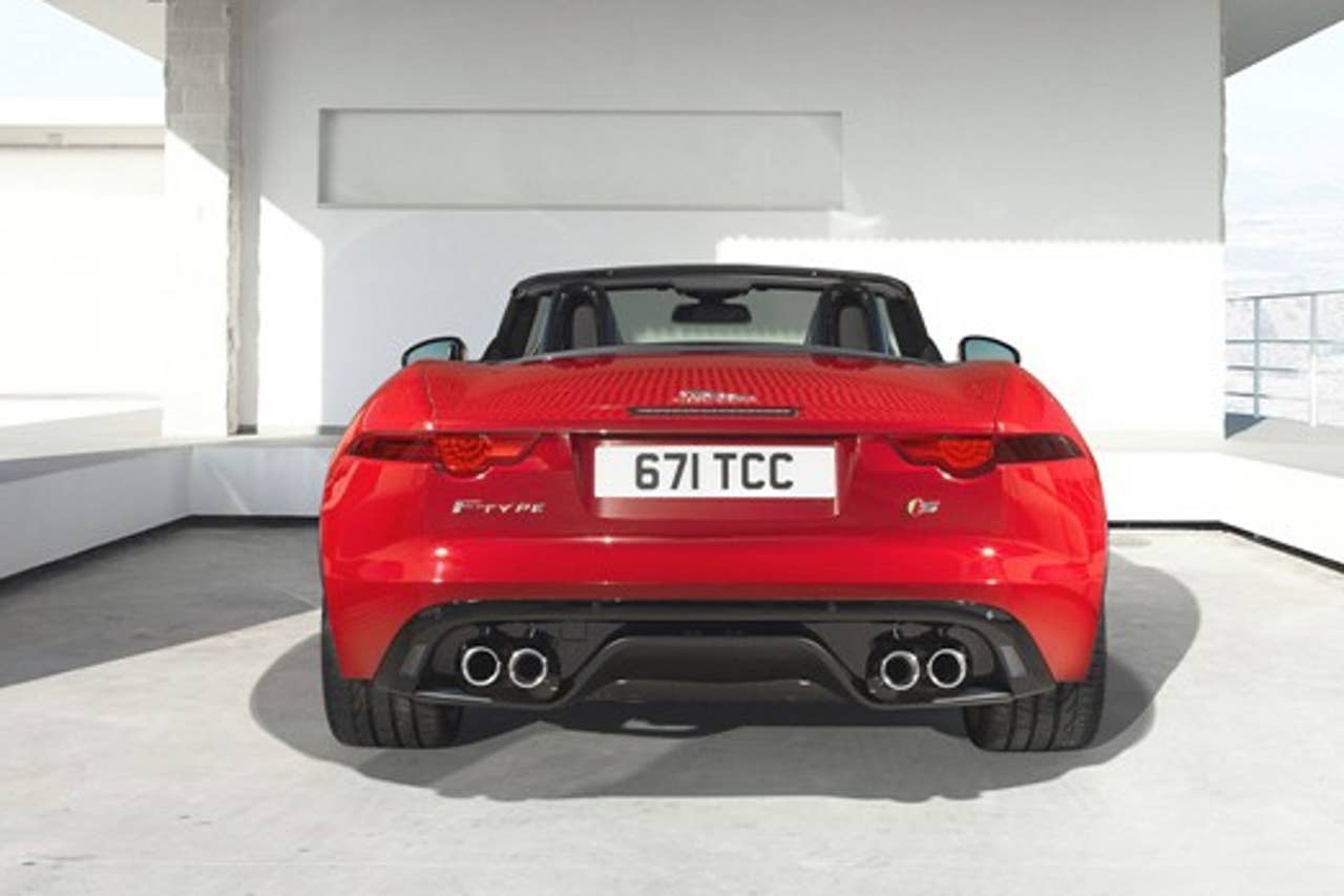 Jaguar F-Type leaked image rear