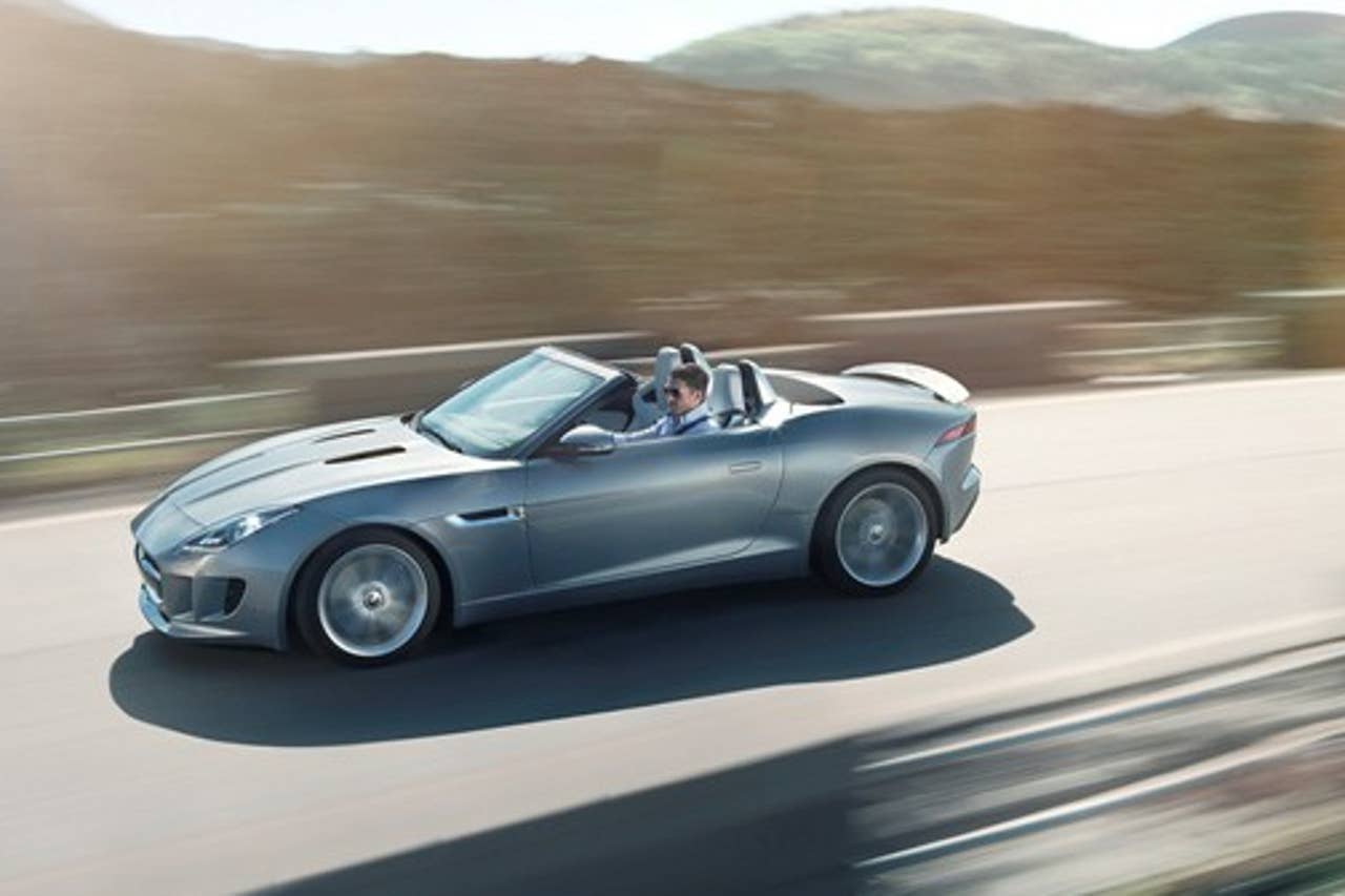 Jaguar F-Type leaked image driving