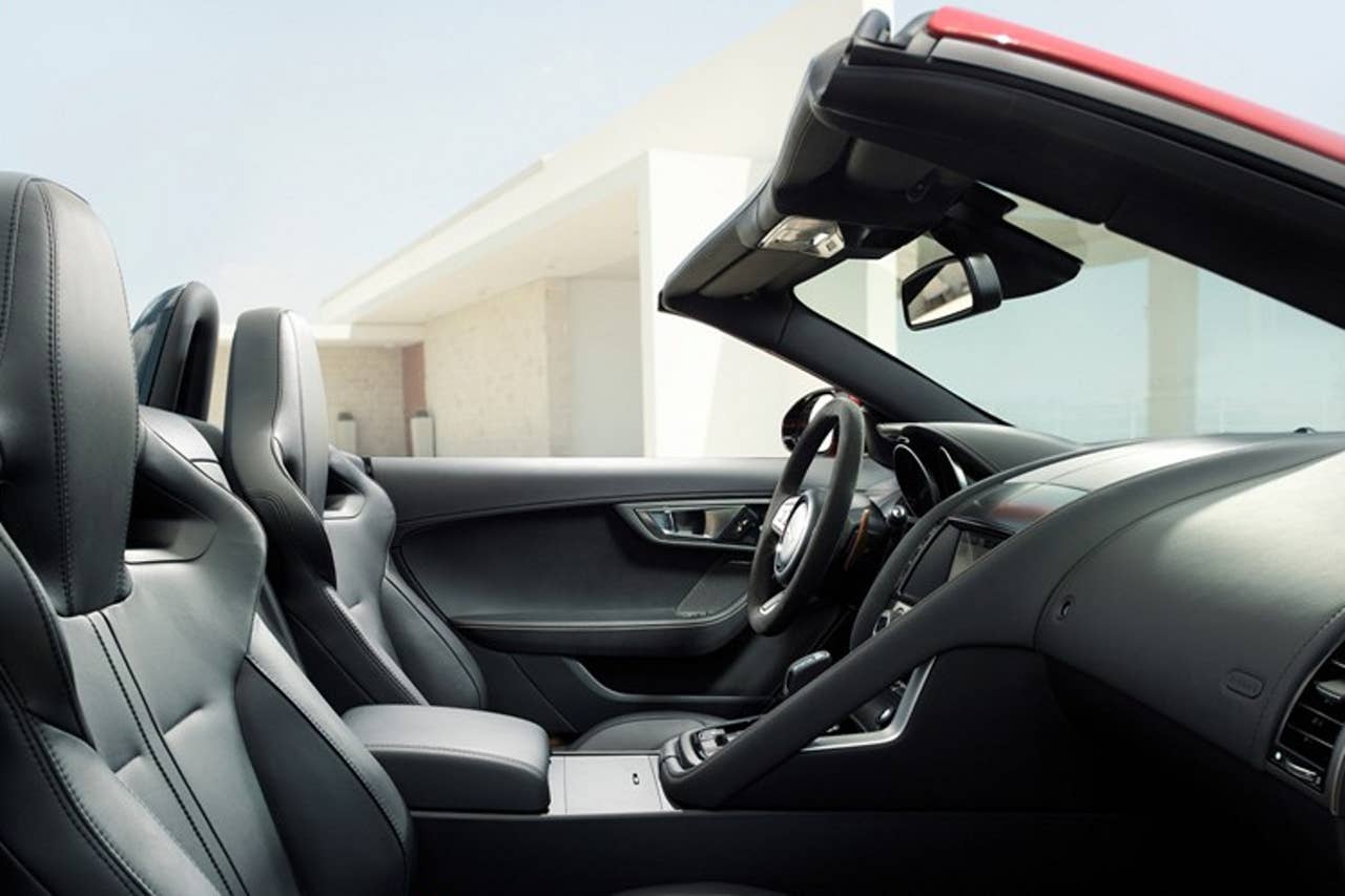 Jaguar F-Type leaked image interior side view