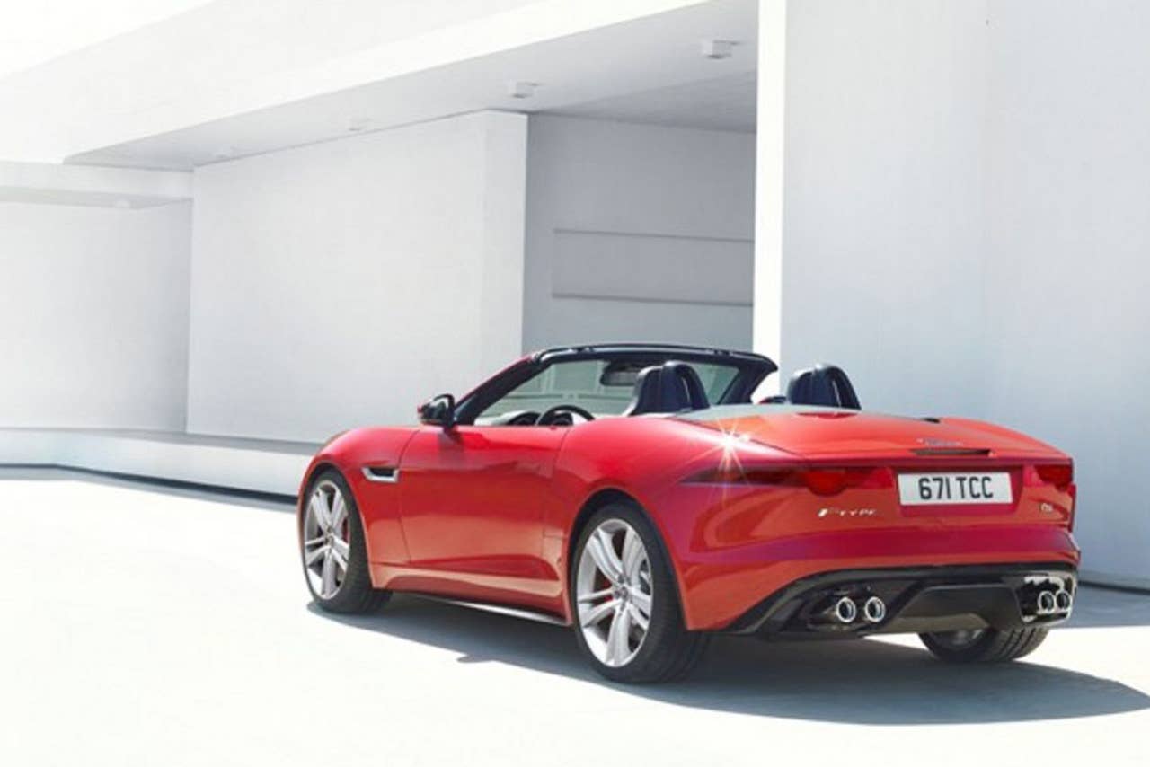 Jaguar F-Type leaked image rear 3/4