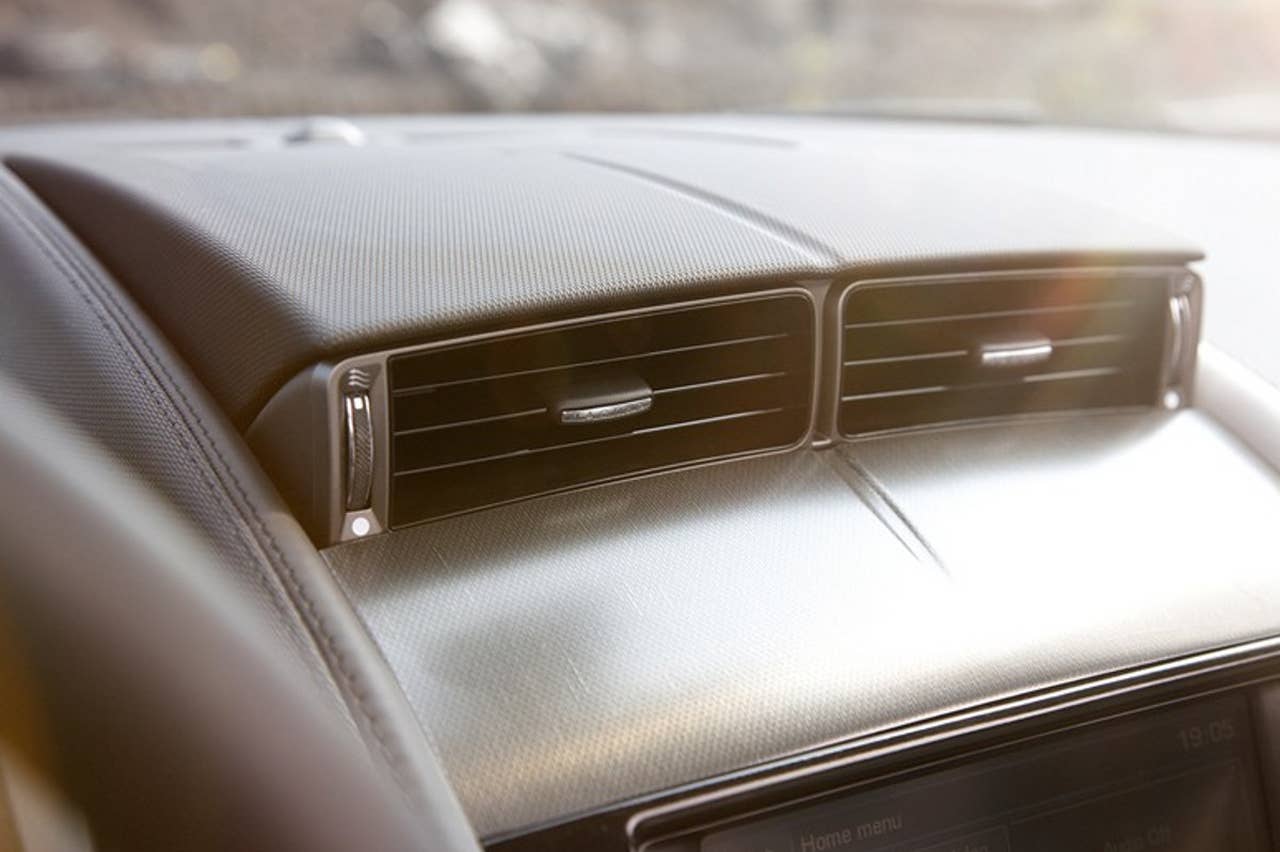 Jaguar F-Type leaked image HVAC vent detail