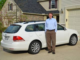 I flew out of Detroit Metro on a recent Friday morning, flew into Minneapolis-St. Paul and made the hour-plus drive to St. Cloud in time to inspect the Jetta and sign the paperwork at Eich Motor Company.  The car itself was excellent. Not only did it fit our parameters of being wide enough to accommodate three car seats across the rear seats, it also provided a larger-than-anticipated amount of space between the front and rear rows– nice surprise.  Throughout the 12-hour drive home, all concerns I had ever heard from others about driving a diesel disappeared.  Without needing to pay a premium for a hybrid or electric vehicle, I had bought a car that achieved a combined average of 40.2 mpgs over the course of its homecoming. On the highway, I consistently hit 47 mpgs. Diesel prices are be marginally higher than regular gas on the front end, but with that sort of efficiency, we're going to save money over the life of the car.  The highlight of a trip that started an hour west of the Twin Cities came during a conversation with my wife as I was crossing the Illinois-Indiana border on Interstate 94. In addition to asking how much sleep I had gotten during a pit-stop the night before, she asked how,"How many times have you filled up?"  The answer clinched all satisfaction with the purchase:"I haven't yet."  Research the Volkswagen Jetta TDI SportWagen Volkswagen Jetta TDI SportWagen Photos & Information Volkswagen Jetta TDI SportWagen Specs Volkswagen Jetta TDI SportWagen Local Dealer Price Quote